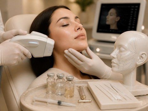 Konsultasi dan perawatan face contouring